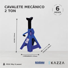 Cavalete Mecânico 2 Toneladas CT2000 - Bovenau