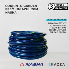 Conjunto Mangueira Garden Premium Azul 20m - Nasha