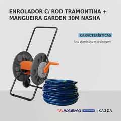 Kit Enrolador + Mangueira Premium 30m