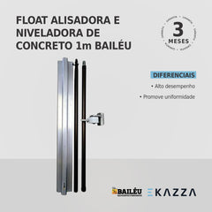 Float Alisadora e Niveladora de Concreto 1 metro - Bailéu