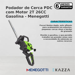 Podador de Cerca c/ Motor 2T 26CC Gasolina - Menegotti