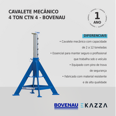 Cavalete Mecânico 4 Toneladas CTN4 - Bovenau