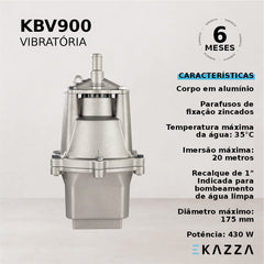 Motobomba Submersa Vibratória KBV900 430W Ekazza