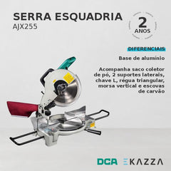 Serra Esquadria 10'' 1650W  AJX255 - DCA
