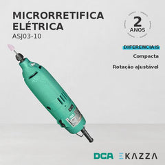 Micro Retifica Elétrica 3MM 105W ASJ03-10 - DCA