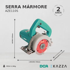 Serra Mármore 110MM 1400W 220V AZE110S - DCA