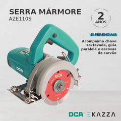 Serra Mármore 110MM 1400W 220V AZE110S - DCA