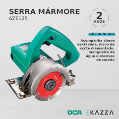 Serra Mármore 125MM 1600W 220V AZE125 - DCA