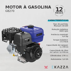 Motor à Gasolina GB270 - ZS POWER