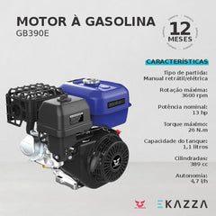 Motor à Gasolina GB390E - ZS POWER