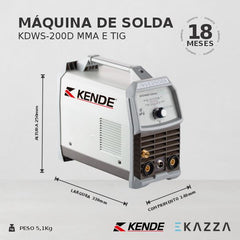 Máquina de Solda Inversora MMA KDWS-200 - KENDE