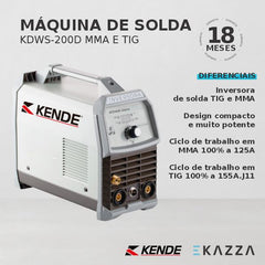Máquina de Solda Inversora MMA KDWS-200 - KENDE