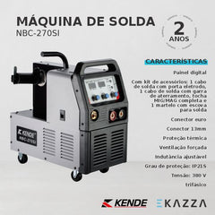 Máquina de Solda Inversora MIG/MAG/MMA NBC-270SI - KENDE