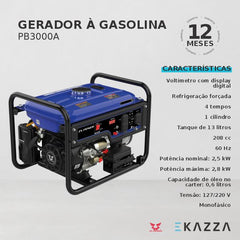 Gerador à Gasolina PB3000A - ZS POWER
