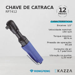 Chave de Catraca RP7412 - RONGPENG