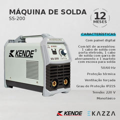 Máquina de Solda Inversora MMA SS-200 - KENDE