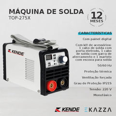 Máquina de Solda Inversora MMA/TIG TOP-275X - KENDE