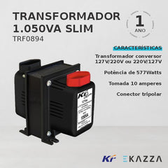 Autotransformador 1050VA Slim Bivolt TRF0894 - KF