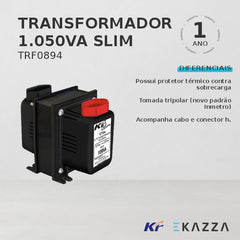 Autotransformador 1050VA Slim Bivolt TRF0894 - KF