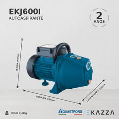 Motobomba Autoaspirante EKJ600I 0,8 HP Aquastrong