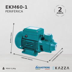 Motobomba Periférica EKM60-1 0,5 HP Aquastrong