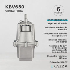 Motobomba Submersa Vibratória KBV650 340W Ekazza