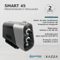 Motobomba Pressurizadora SMART 45 0,75 HP 220V Aquastrong